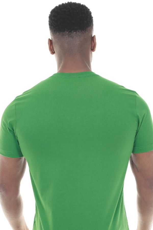 CAMISETA MASCULINA BÁSICA VERDE IDIOS