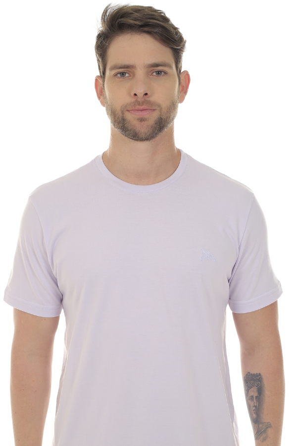 CAMISETA MASCULINA BÁSICA CINZA IDIOS