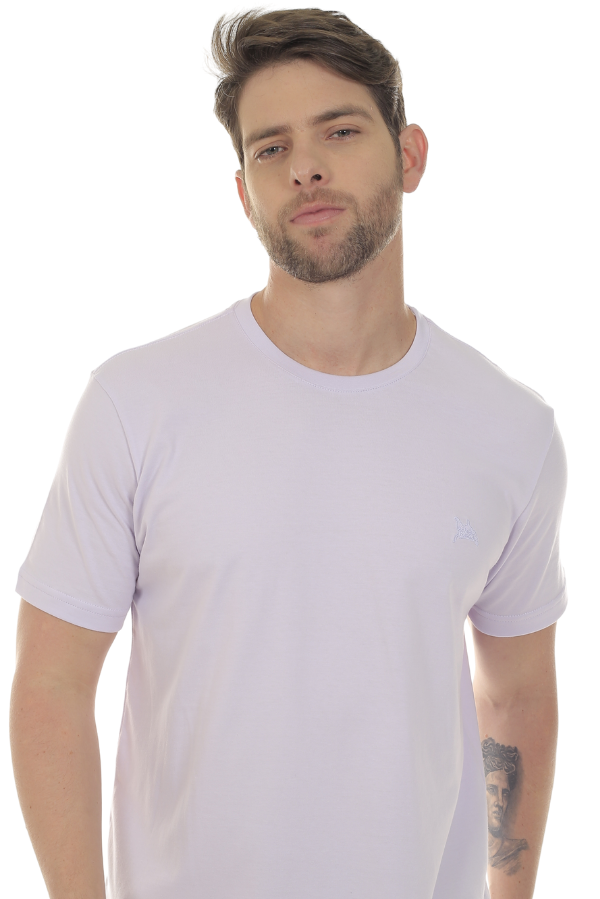CAMISETA MASCULINA BÁSICA CINZA IDIOS