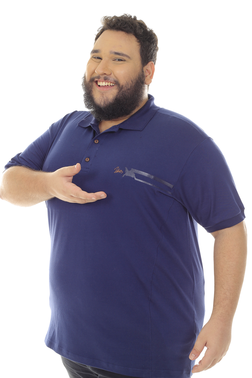 POLO MASCULINA PLUS SIZE ACQUARI IDIOS