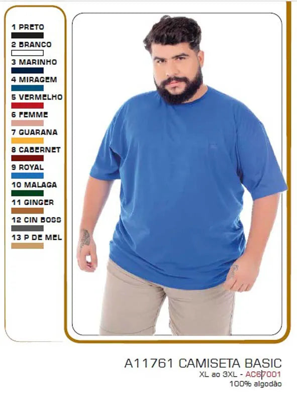 CAMISETA BASIC PLUS SIZE - A11761
