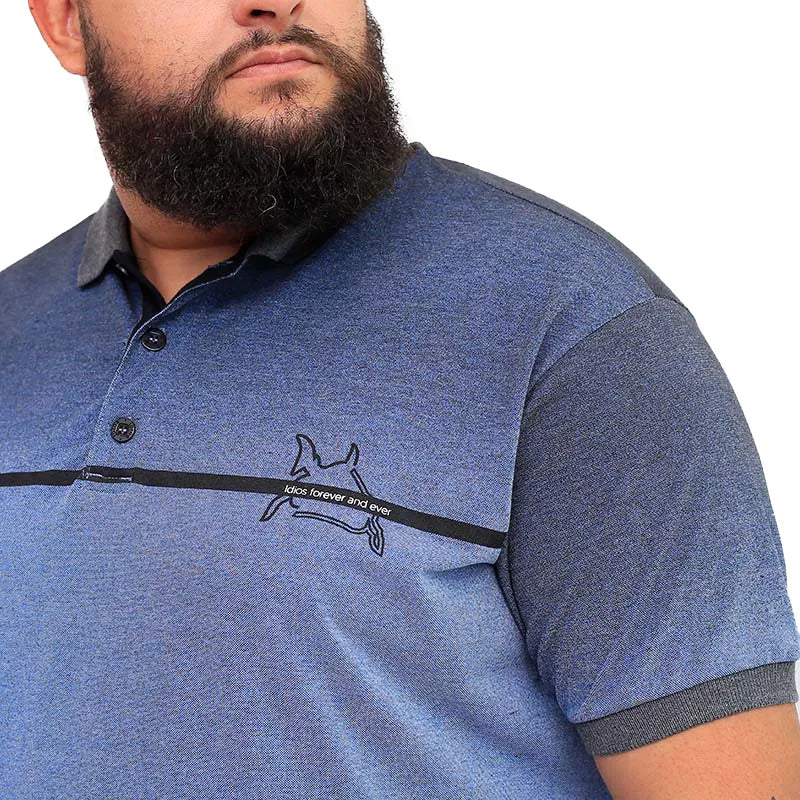 POLO MASCULINA PLUS SIZE OAKLAND IDIOS