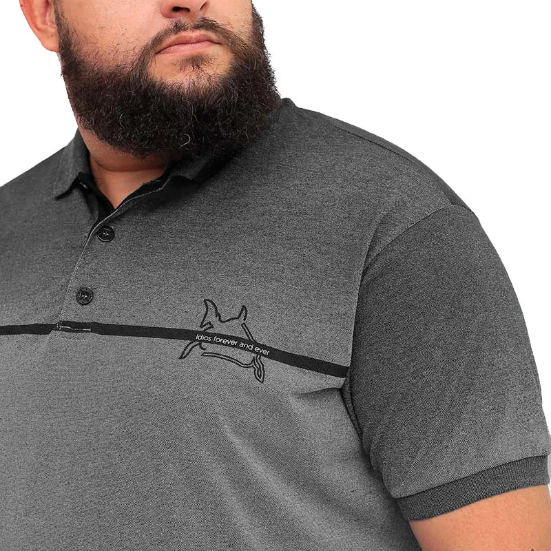 POLO MASCULINA PLUS SIZE OAKLAND IDIOS