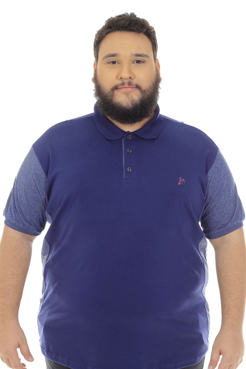 POLO MASCULINA PLUS SIZE WHITS IDIOS
